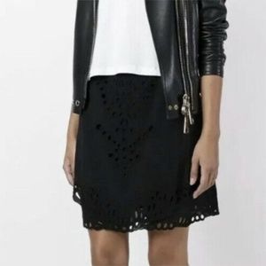 IRO Carina Grosgrain Trim Mini Skirt